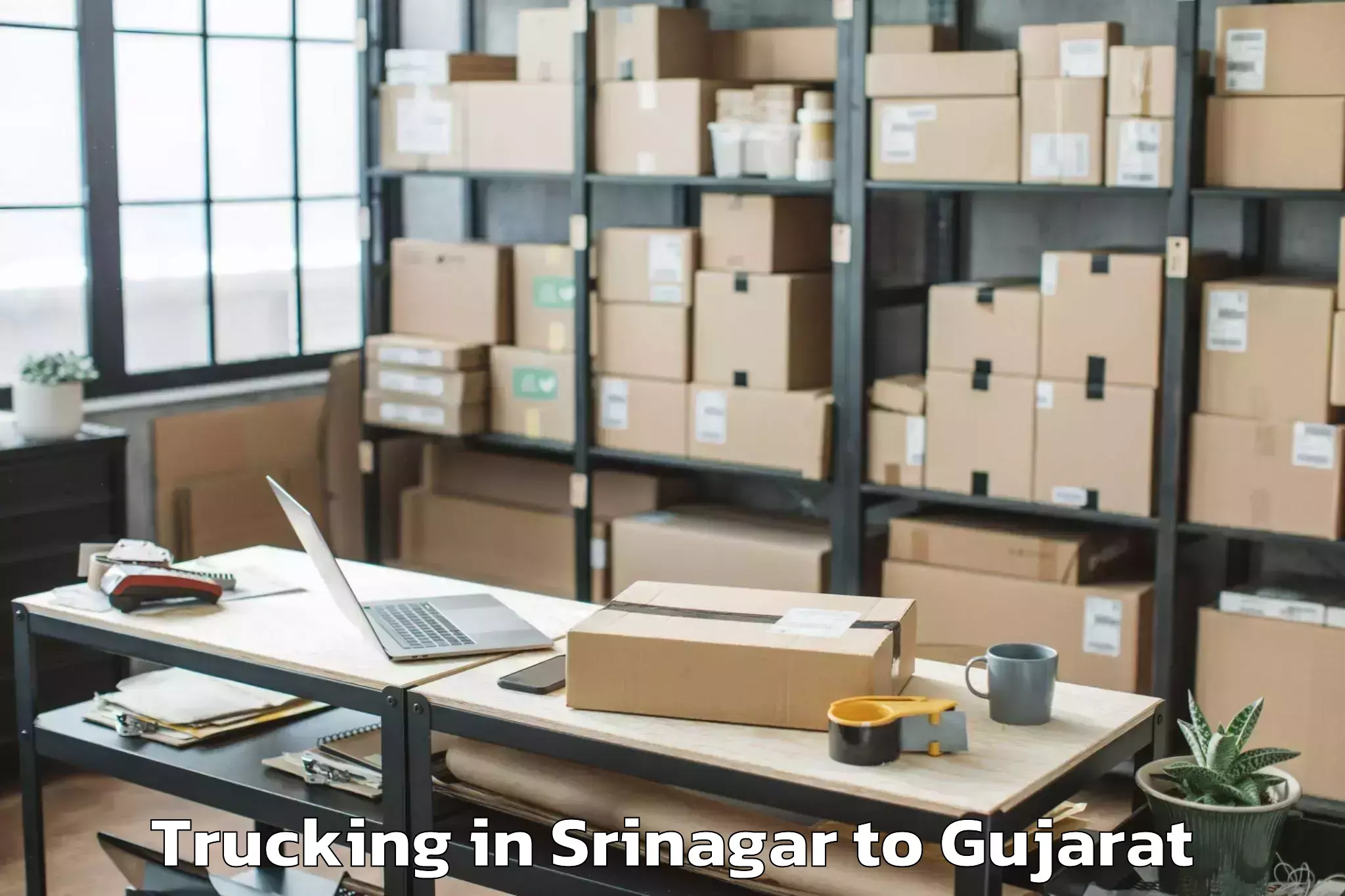 Book Srinagar to Dhansura Trucking Online